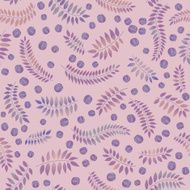 Abstract floral seamless wallpaper with leaves decor N3