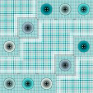 set of fabric with buttons N10