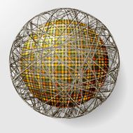 ball with the texture of fabric N11