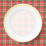 Image dishes on a napkin N6