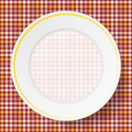 Image dishes on a napkin N8