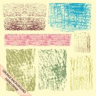 set of grunge background