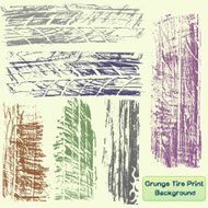 tire print set