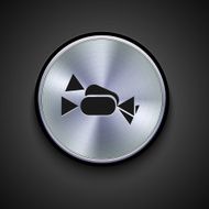 vector metal icon on gray background Eps10 N20