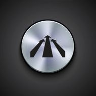 vector metal icon on gray background Eps10 N21