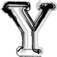 Grunge Font LETTER y N7