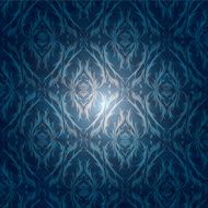 Vintage seamless pattern with elegant floral curls