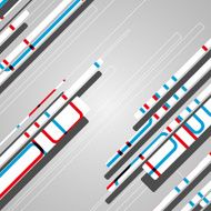 Abstract futuristic geometric shapes N100
