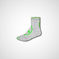 Abstract illustration on sock N185
