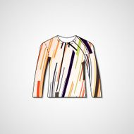 Abstract illustration on sweater N187