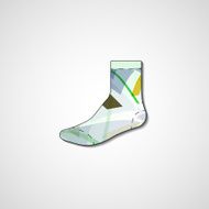 Abstract illustration on sock N189
