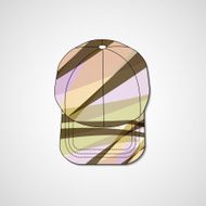 Abstract illustration on peaked cap N187