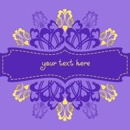 Violet ornate background N2
