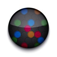 Vector abstract circle app icon N5
