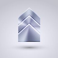Vector full metal icon on blue background Eps10 N33