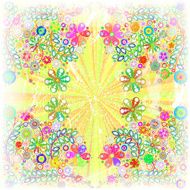 Modern invitation card on grunge background with borders N2