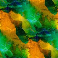 seamless painting green brown yellow watercolor