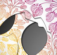 floral background layer shadow