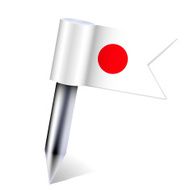 Vector Japan country flag isolated on white Eps10 N2