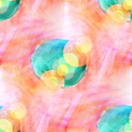 sun glare watercolor green red yellow for your design