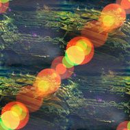 sun glare seamless texture of green blue abstract space planet