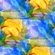 sun glare grunge texture watercolor seamless blue green yellow