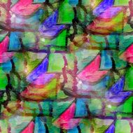 sun glare grunge texture watercolor seamless background green N3