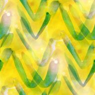 sun glare art yellow green ornament watercolor design
