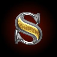 vector silver and golden figure s