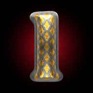 vector silver and golden figure 1