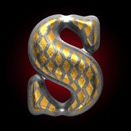 vector silver and golden figure s N2