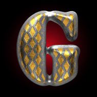 vector silver and golden figure g N2