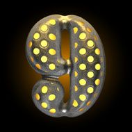 vector metal with glow dots figure 9