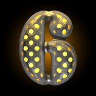 vector metal with glow dots figure 6