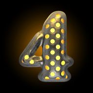 vector metal with glow dots figure 4