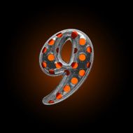 vector hot metal figure 9