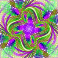 Beautiful fractal pattern in the style of knitted fabric