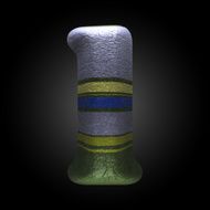 vector colored clay letter 1