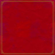 Red retro grunge background with frame