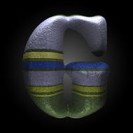 vector colored clay letter g