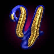 vector golden and blue letter y N2