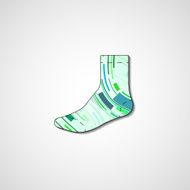 Abstract illustration on sock N190