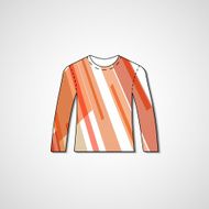 Abstract illustration on sweater N191