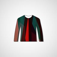 Abstract illustration on sweater N192