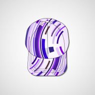 Abstract illustration on peaked cap N190