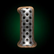vector metal and wood figure 1