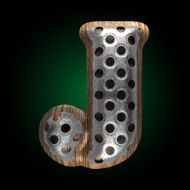 vector metal and wood figure m N2
