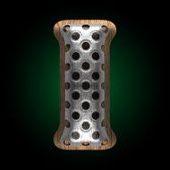 vector metal and wood figure j N2