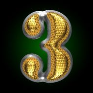 vector silver figure with gold 3