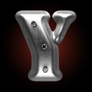 vector metal construction figure y N2